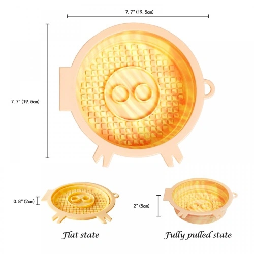 Collapsible Silica Gel Dog Bowl with Sucking Disc
