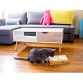Elevated Bamboo Pet Table with Duo Bowls