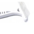White Rake Comb for Dogs Short Long Hair