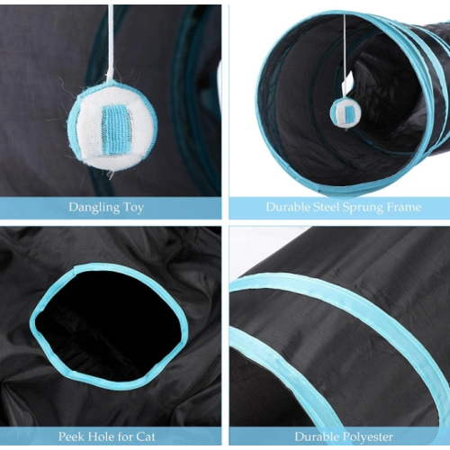 Collapsible Cat Tunnel Tube Kitty Tunnel