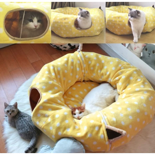 Cat Tube and Tunnel with Central Mat