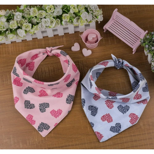 2 Pack Washable Dog Bandana