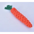 Cotton Carrot Teeth Cleaning Pet Dogs Rope Toy