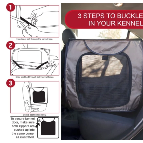 Portable Car Seat Kennel for Pets