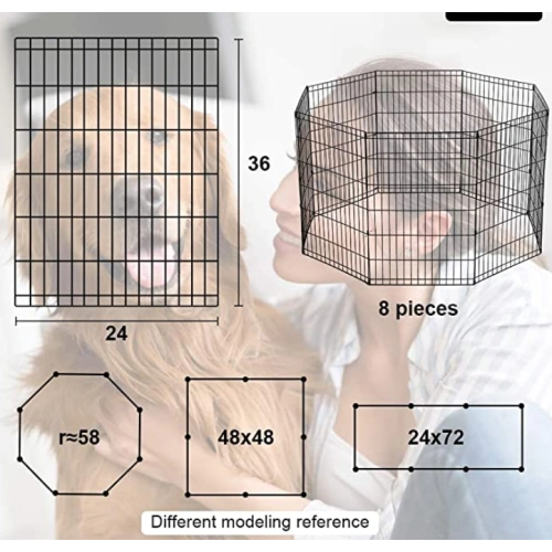 8 Panel Metal Pet Playpen