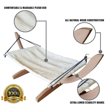 Large Soft Plush Cat Hammock