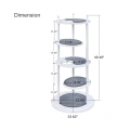 Wooden Cat Activity Tree with 2 Rotatable Platforms