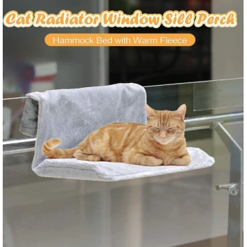 Cat Hanging Radiator Bed