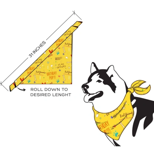 Dog Bandana Plus Set of 5 Dog Toys