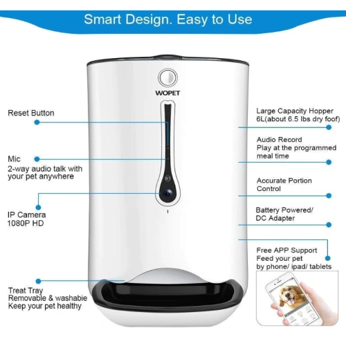 Wi-Fi Enabled Smart Pet Feeder