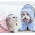 Cotton soft cozy pet dog bathrobe