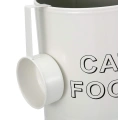 Pet Food Storage Tin With Serving Scoop