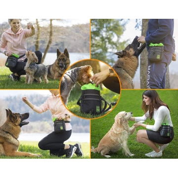 Dog Treat Pouch Built-in Poop Bag Dispenser