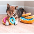 Donutz Squeaky Plush Dog Toy