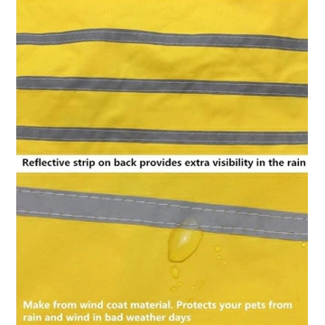 Large Dog Double Layer Hoodie Raincoat