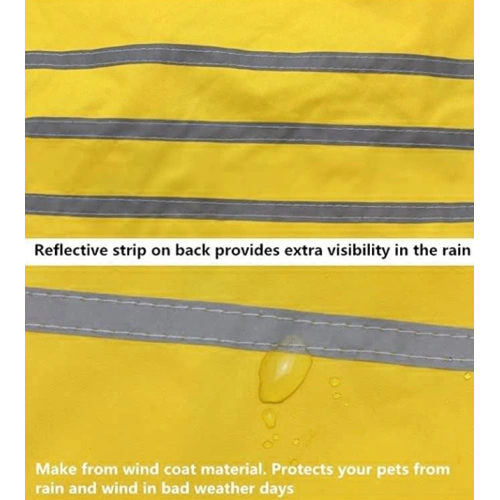Large Dog Double Layer Hoodie Raincoat