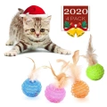 Cat Ball Toys with Feather