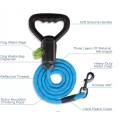 Double handle printed dog leash