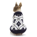 Dog Sweater Plaid Warm Clothes