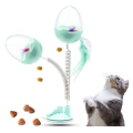 Dispensing Puzzle Cat Toy with Feather