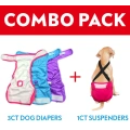 Washable Female Dog Diaper Suspenders