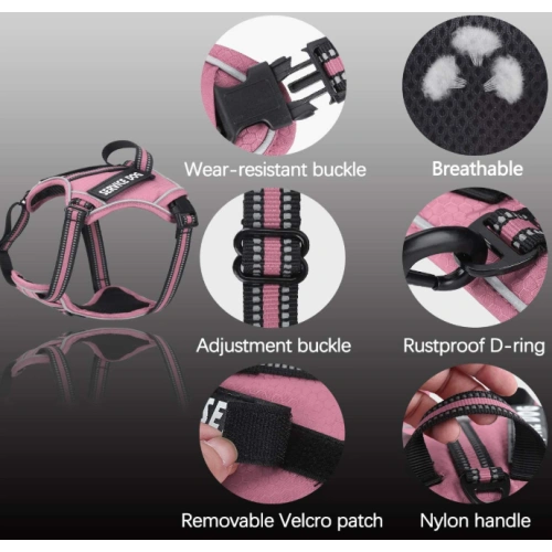 Upgrade Fabric and Reflective Dog Harness