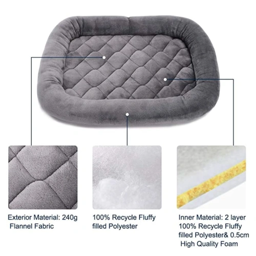 Soft Padded Fleece Pet Bed