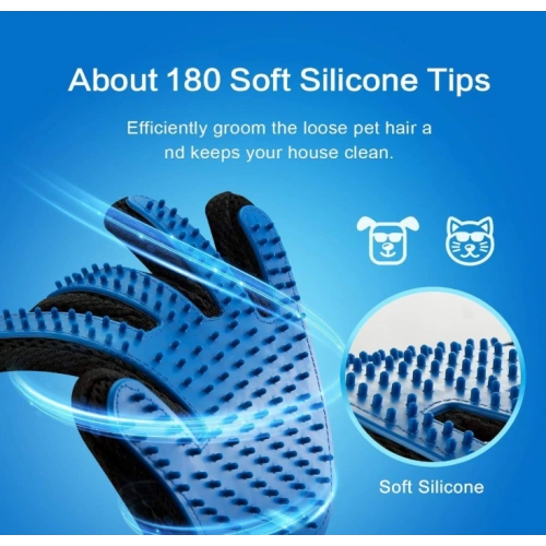 Pet Grooming De-shedding Gloves